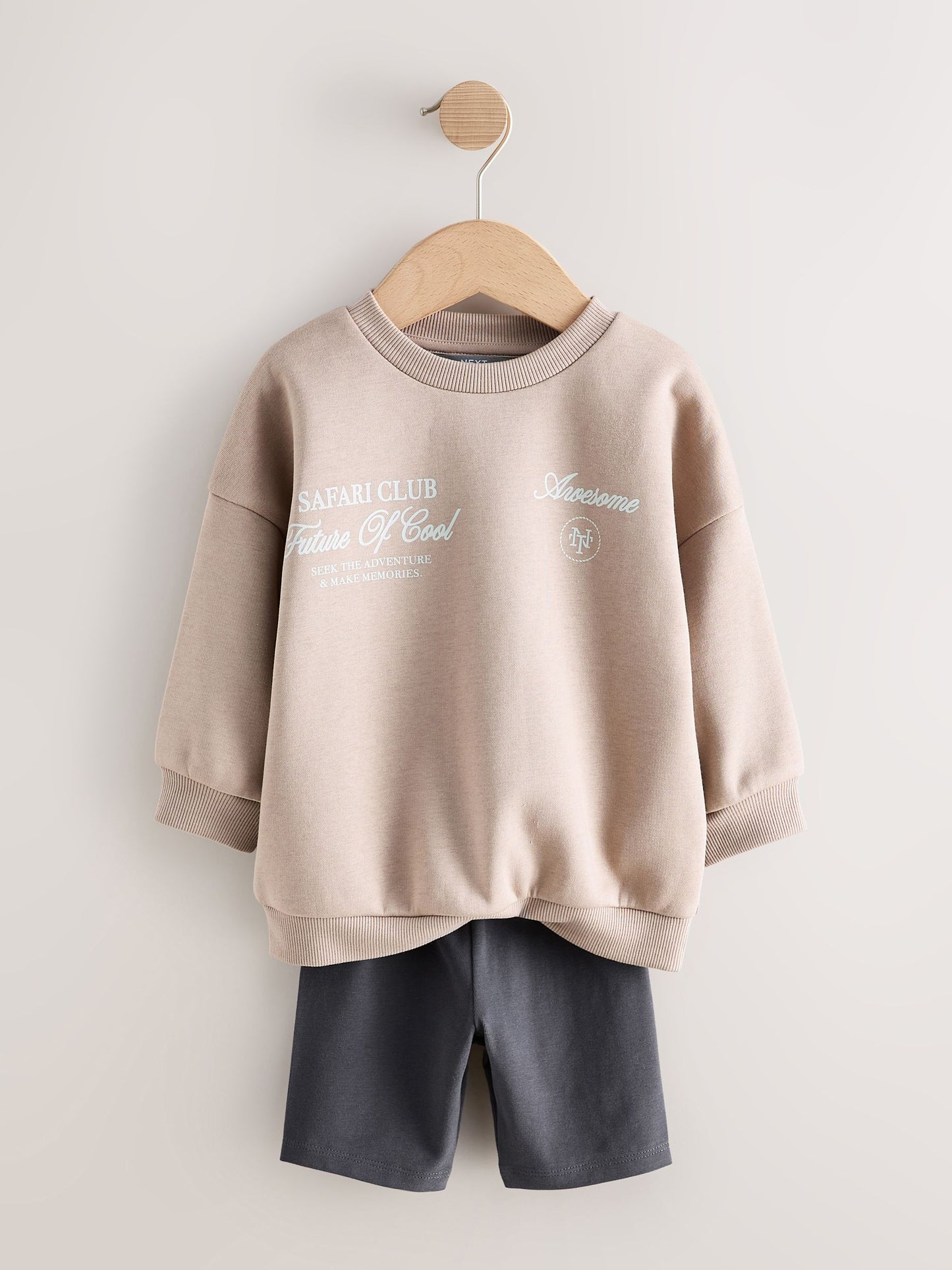 Dark Stone Crew Neck Sweatshirt and Leggings Set (3mths-7yrs) image 5