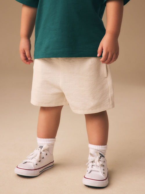 Ecru Textured Shorts (3mths-7yrs) image 1