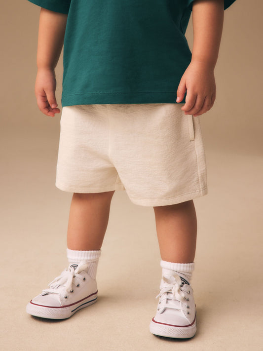 Ecru Textured Shorts (3mths-7yrs) image 1