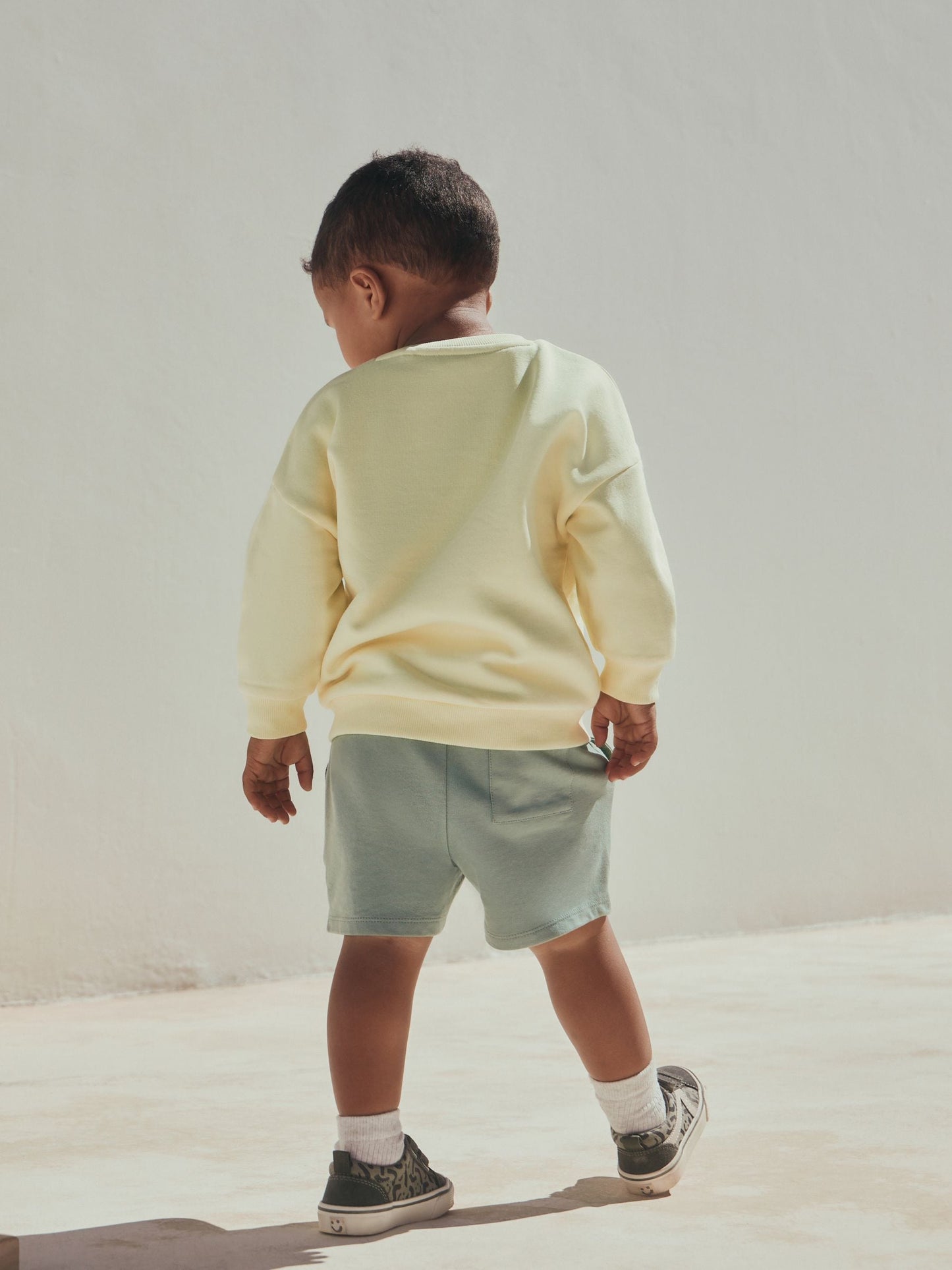 Yellow Surf Day Crew Neck Sweatshirt and Shorts Set (3mths-7yrs) (3mths-7yrs) image 3