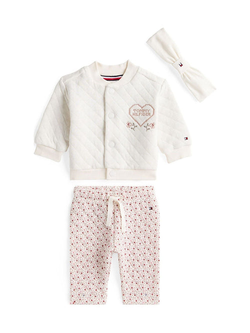 Tommy Hilfiger White Newborn Jacket and Trousers Set image 1