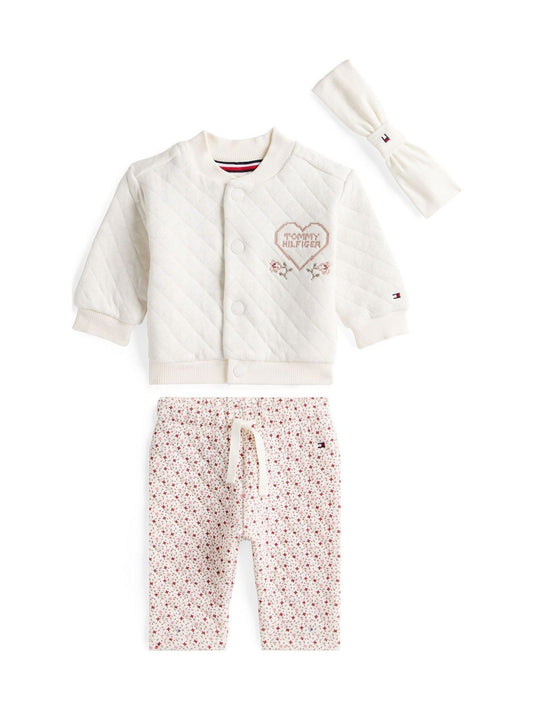 Tommy Hilfiger White Newborn Jacket and Trousers Set image 1
