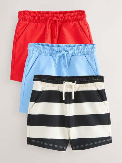 Dsiney Kidz - Red/Blue Jersey Shorts 3 Pack (3mths-7yrs) image 1