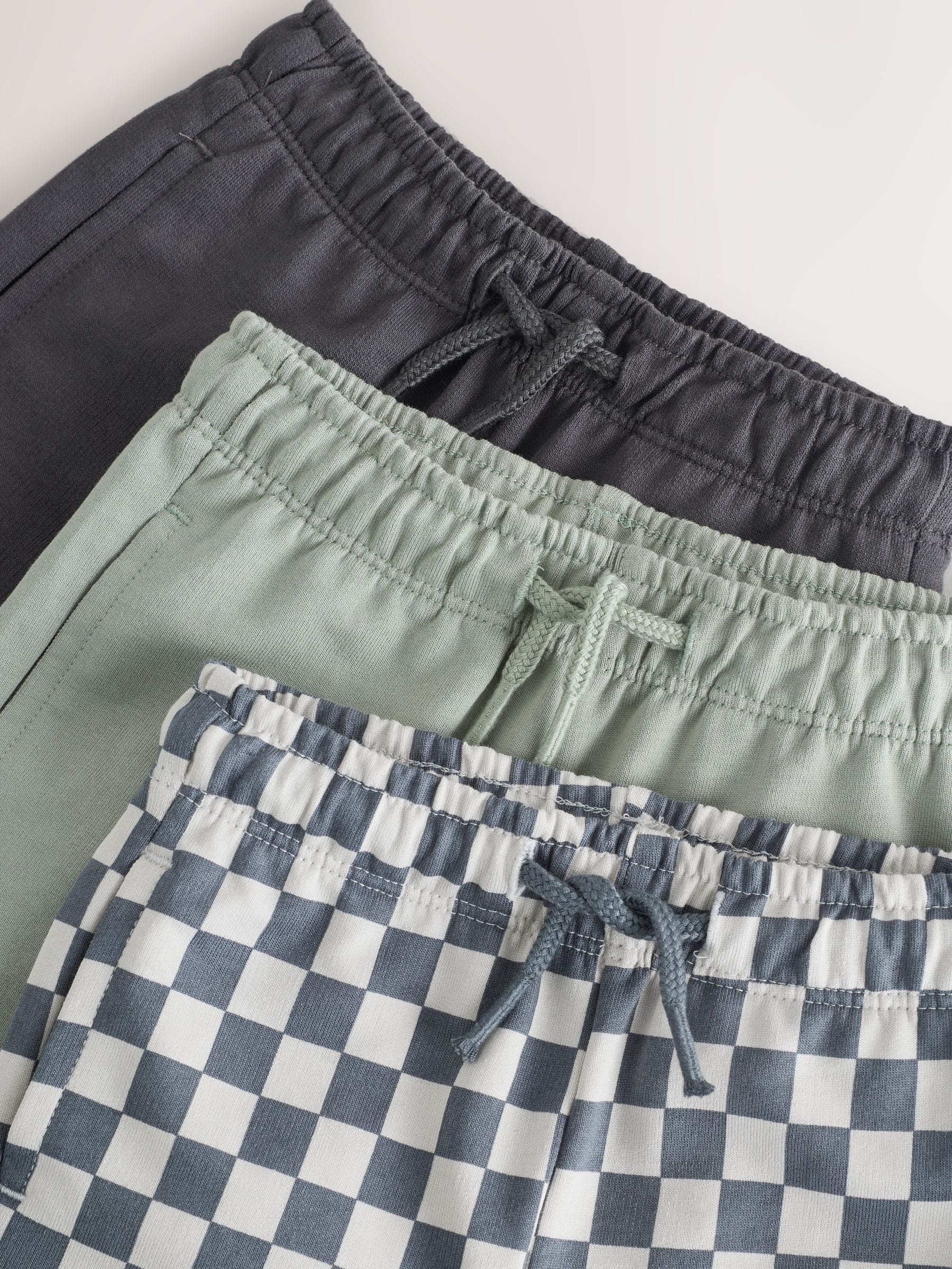Dsiney Kidz - Charcoal Checkerboard Jersey Shorts 3 Pack (3mths-7yrs) image 6