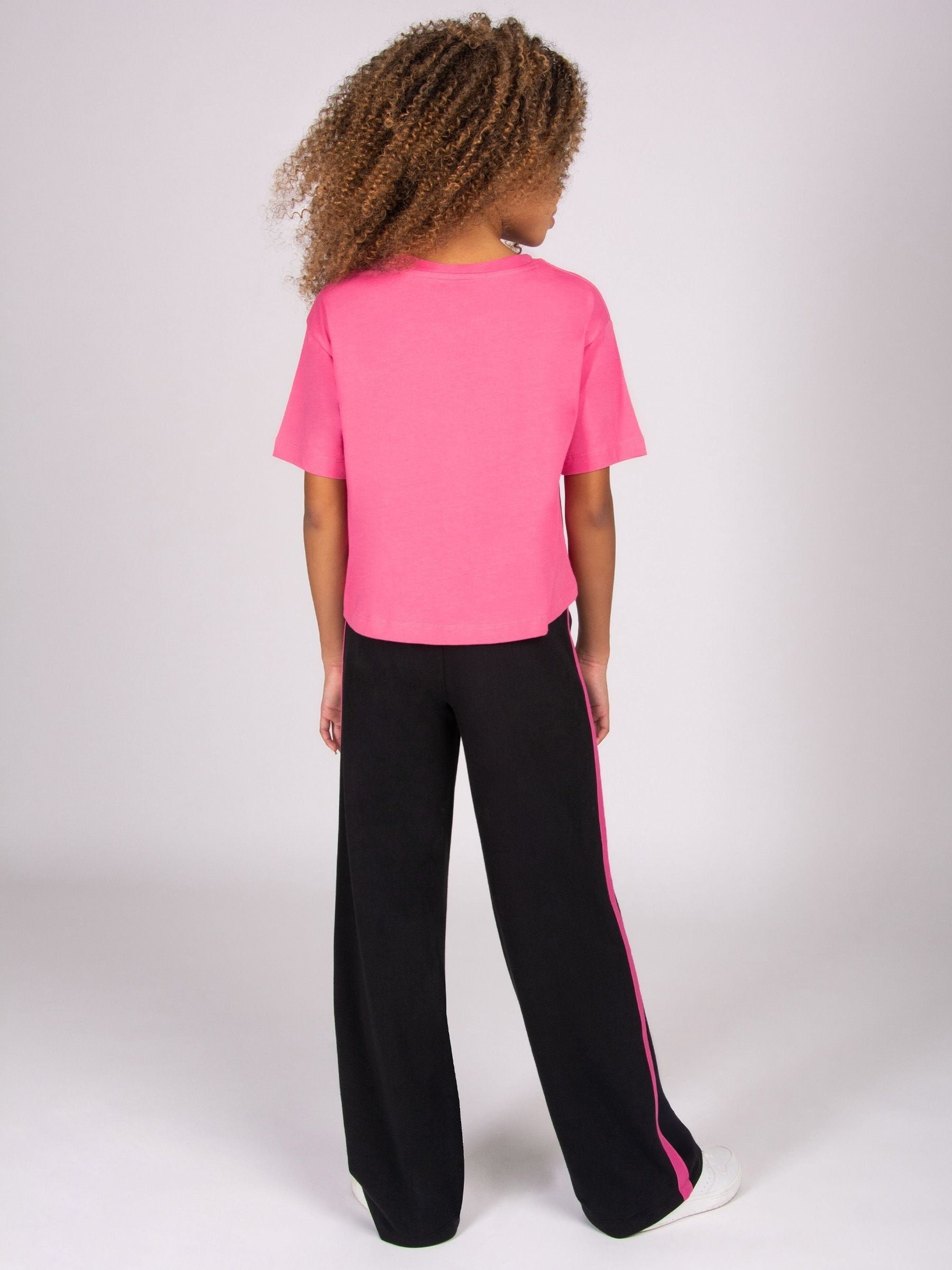 Dsiney Kidz - Pineapple Light Pink Logo Girls Dance Crop T-Shirt image 5