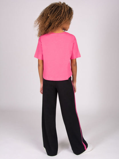 Dsiney Kidz - Pineapple Light Pink Logo Girls Dance Crop T-Shirt image 5