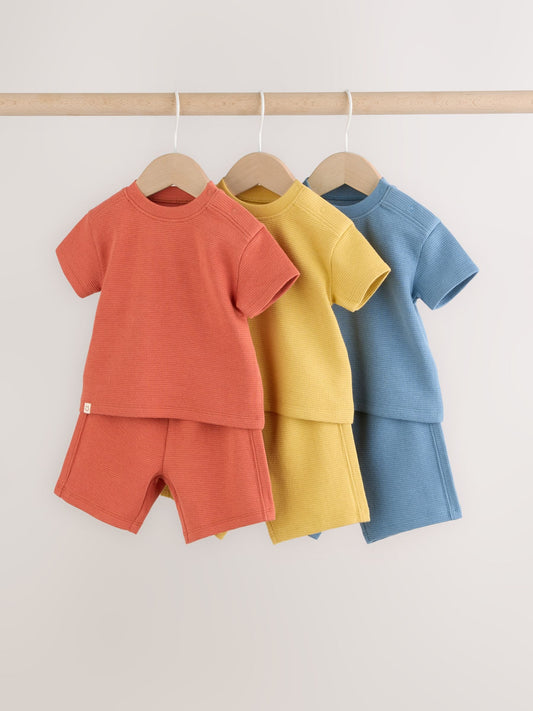 Orange/Blue/Yellow Tops and Shorts 6 Piece Baby Set (0mths-2yrs) image 1