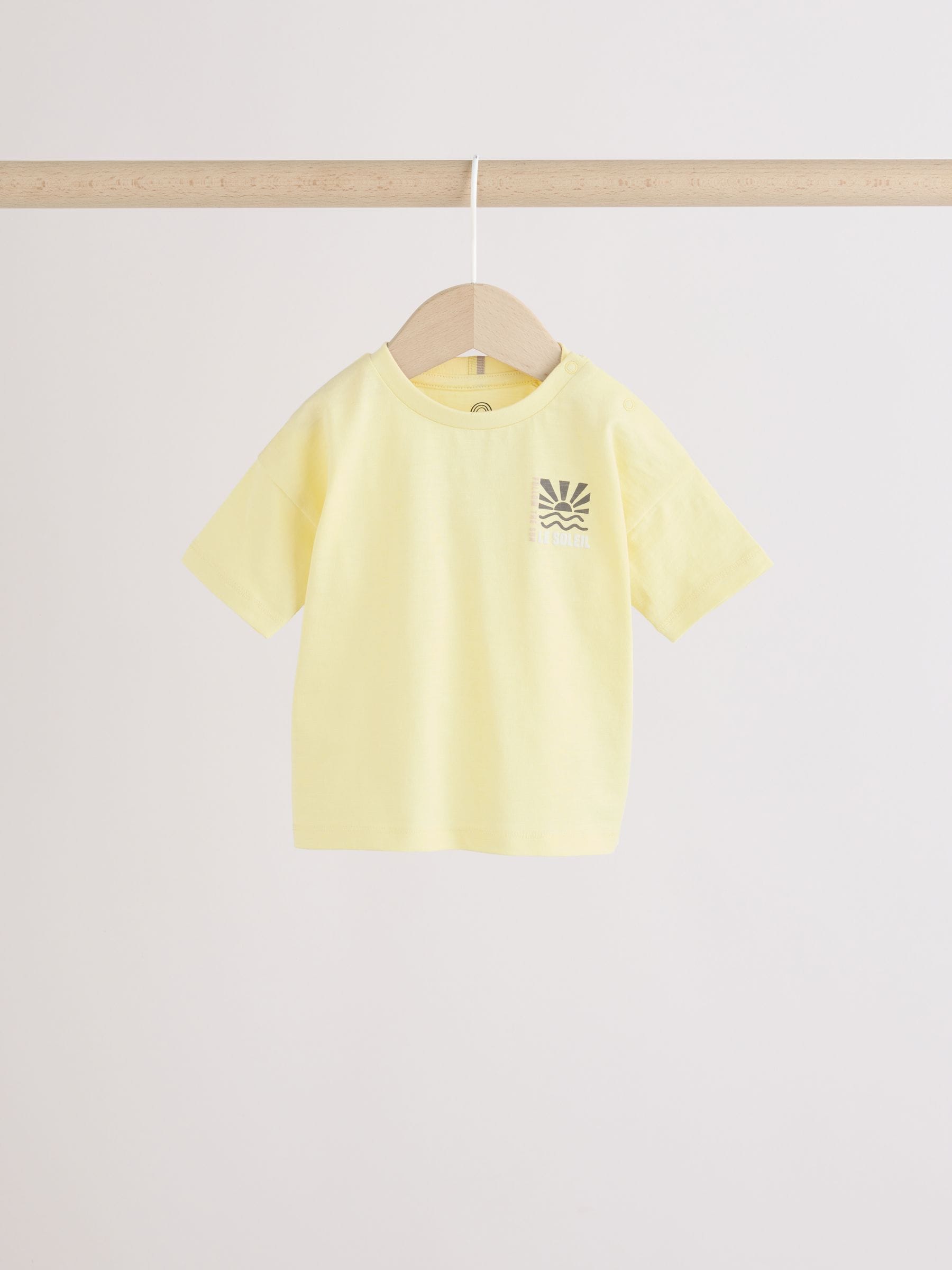 Dsiney Kidz - Mono/Fluro Yellow Palms Tops and Shorts Baby Set 6 Piece (0mths-2yrs) image 5