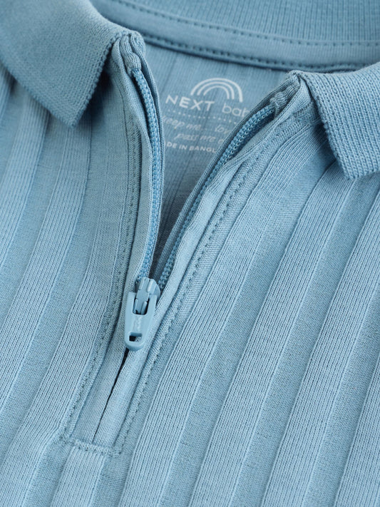 Blue Polo Top and Shorts Baby Set (0mths-2yrs) image 3