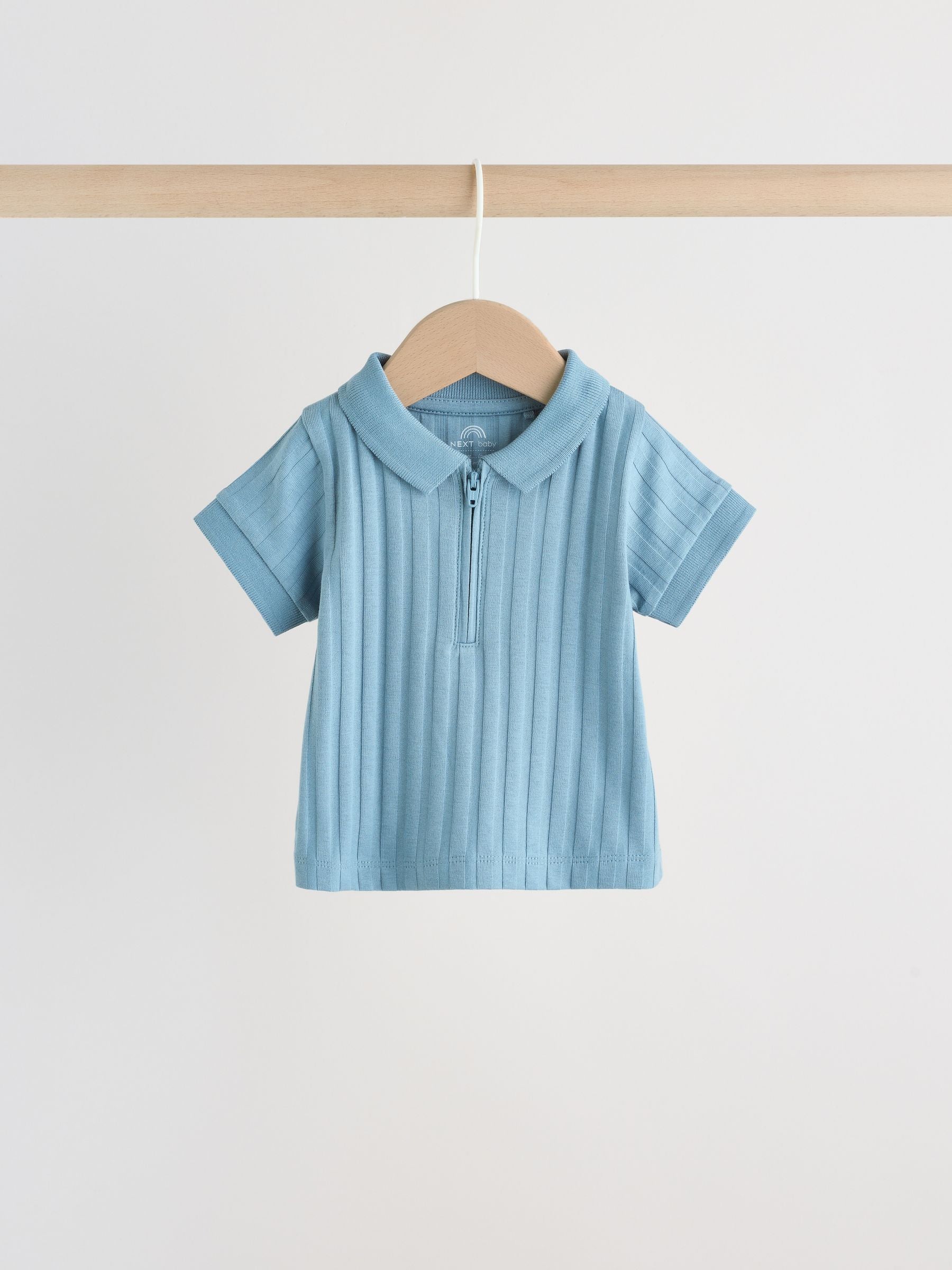 Blue Polo Top and Shorts Baby Set (0mths-2yrs) image 3