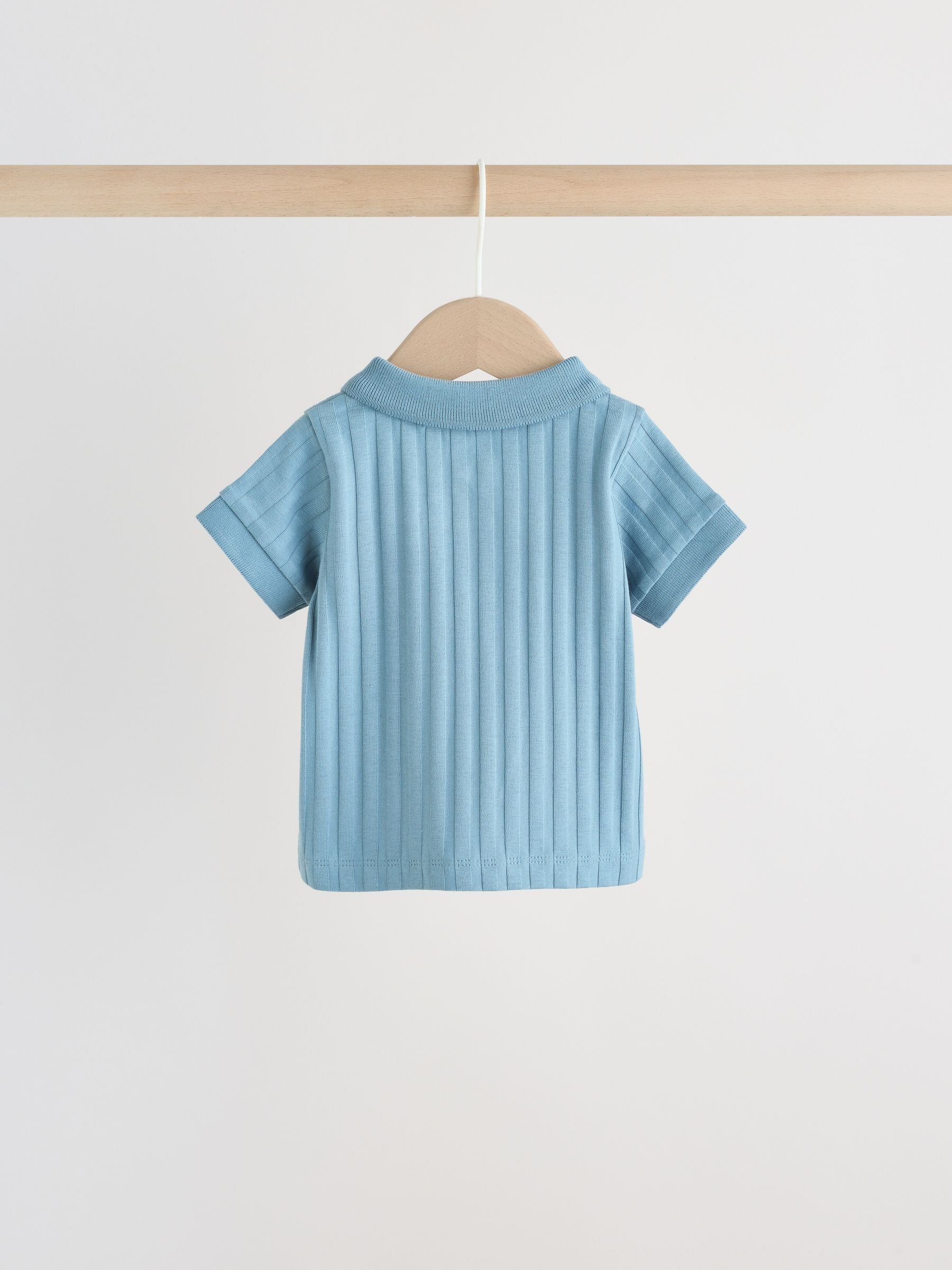 Blue Polo Top and Shorts Baby Set (0mths-2yrs) image 5