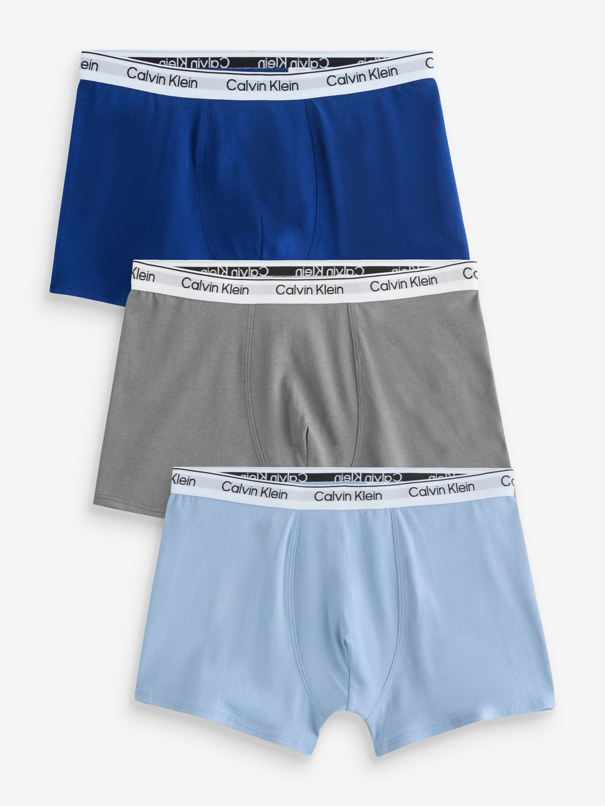 Dsiney Kidz - Calvin Klein Blue/Grey Trunks 3 Pack image 1
