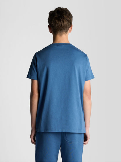 Dsiney Kidz - Lyle & Scott Blue Plain T-Shirt image 2