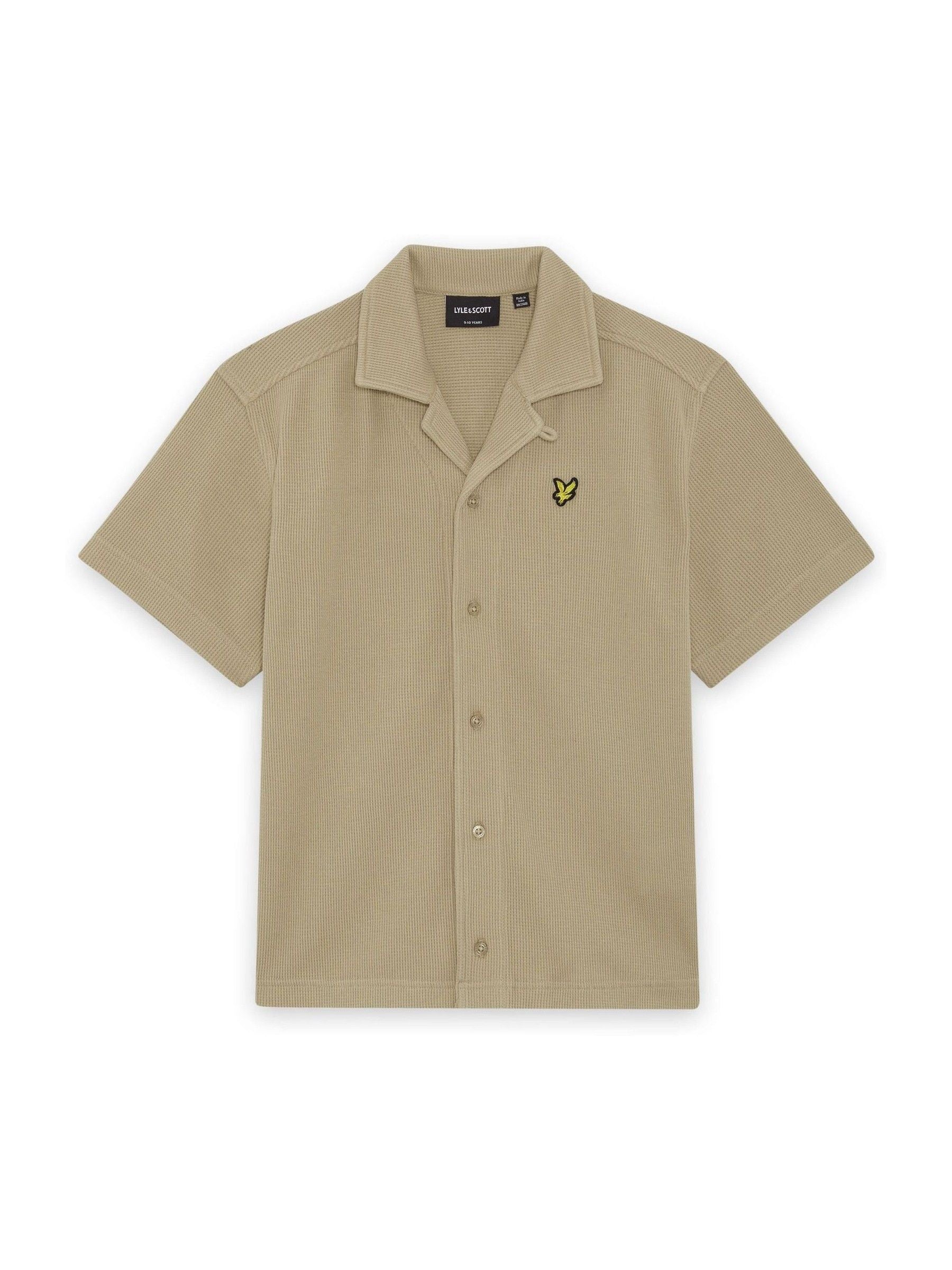 Dsiney Kidz - Lyle & Scott Brown Waffle Shirt image 1