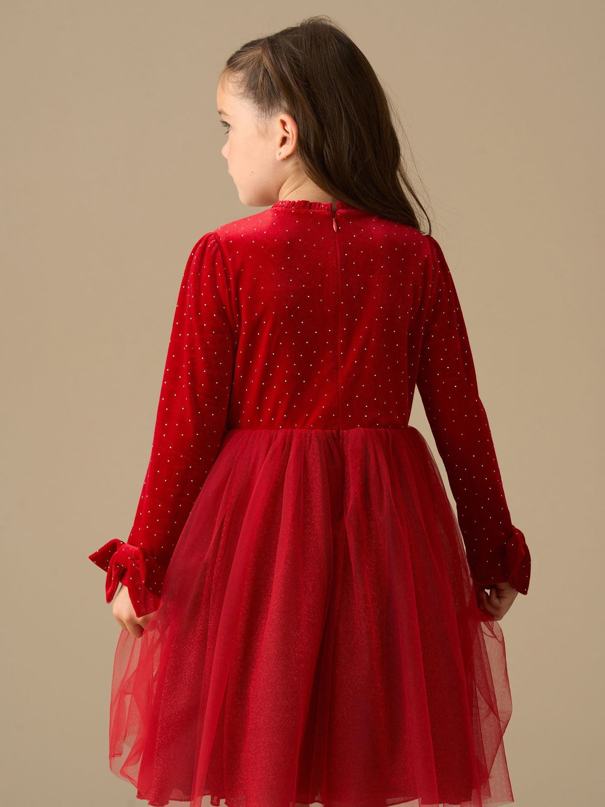 Angel & Rocket Red Elsie Velvet Tulle Dress - image 4