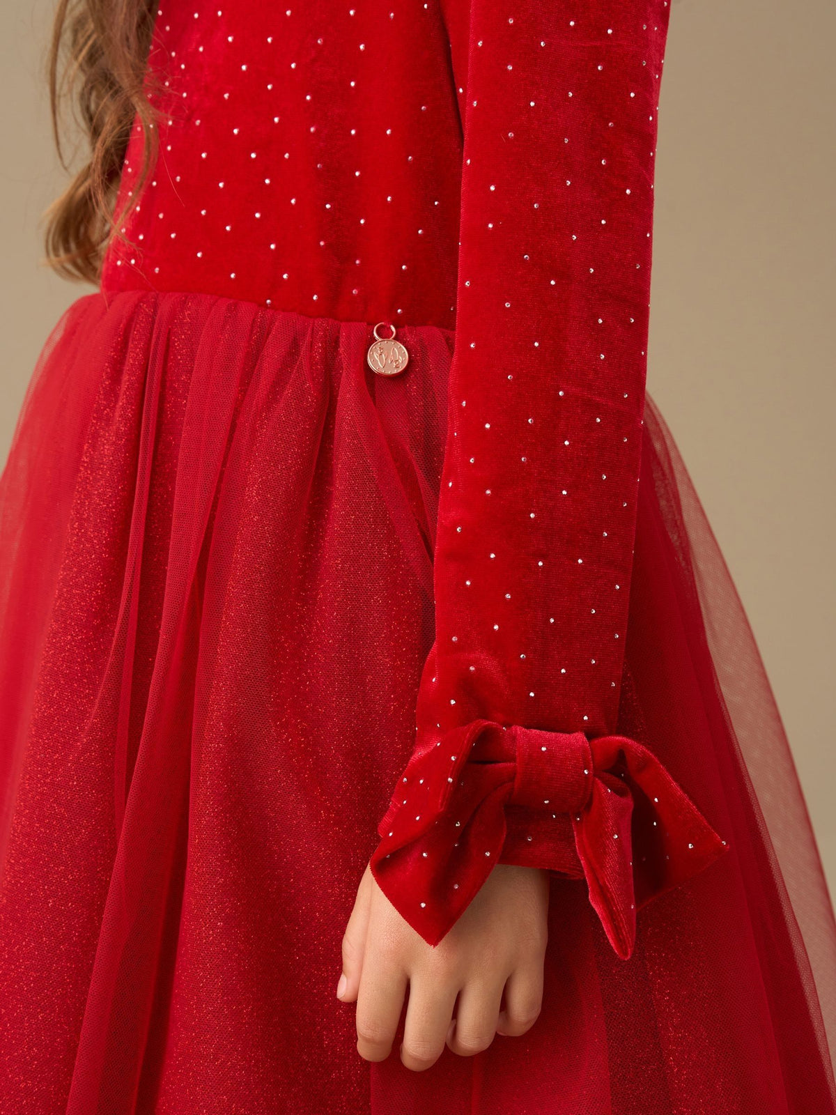 Angel & Rocket Red Elsie Velvet Tulle Dress - image 5