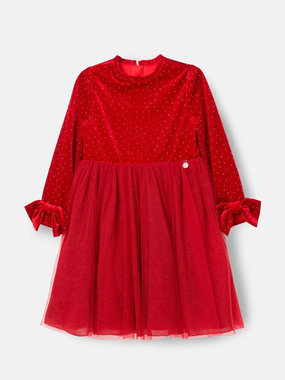 Angel & Rocket Red Elsie Velvet Tulle Dress - image 7