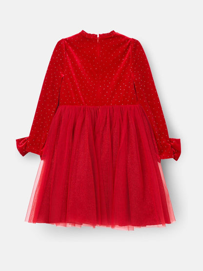 Angel & Rocket Red Elsie Velvet Tulle Dress - image 8
