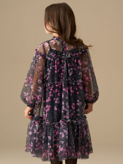 Angel & Rocket Blue Cara Printed Mesh Dress image 2