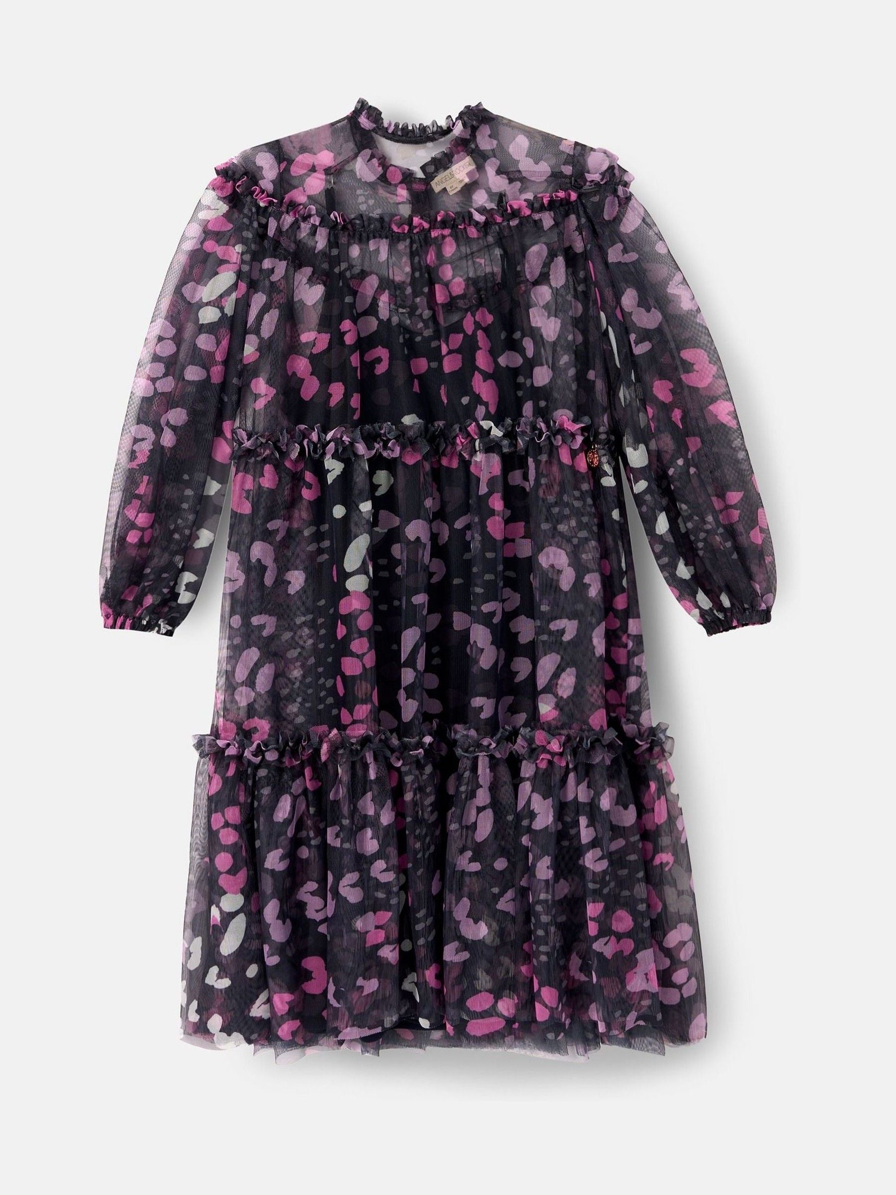 Angel & Rocket Blue Cara Printed Mesh Dress image 4