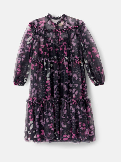Angel & Rocket Blue Cara Printed Mesh Dress image 4