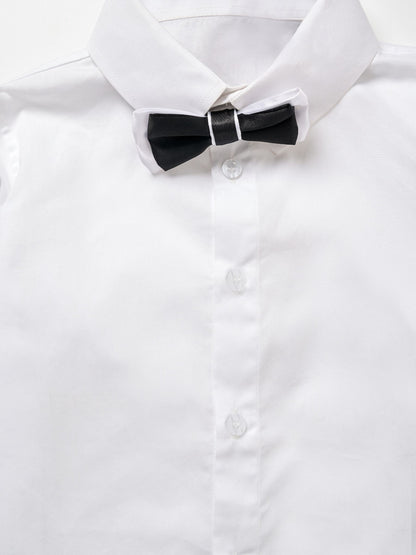 Dsiney Kidz - Angel & Rocket White Tuxedo Shirt & Bow Tie image 6