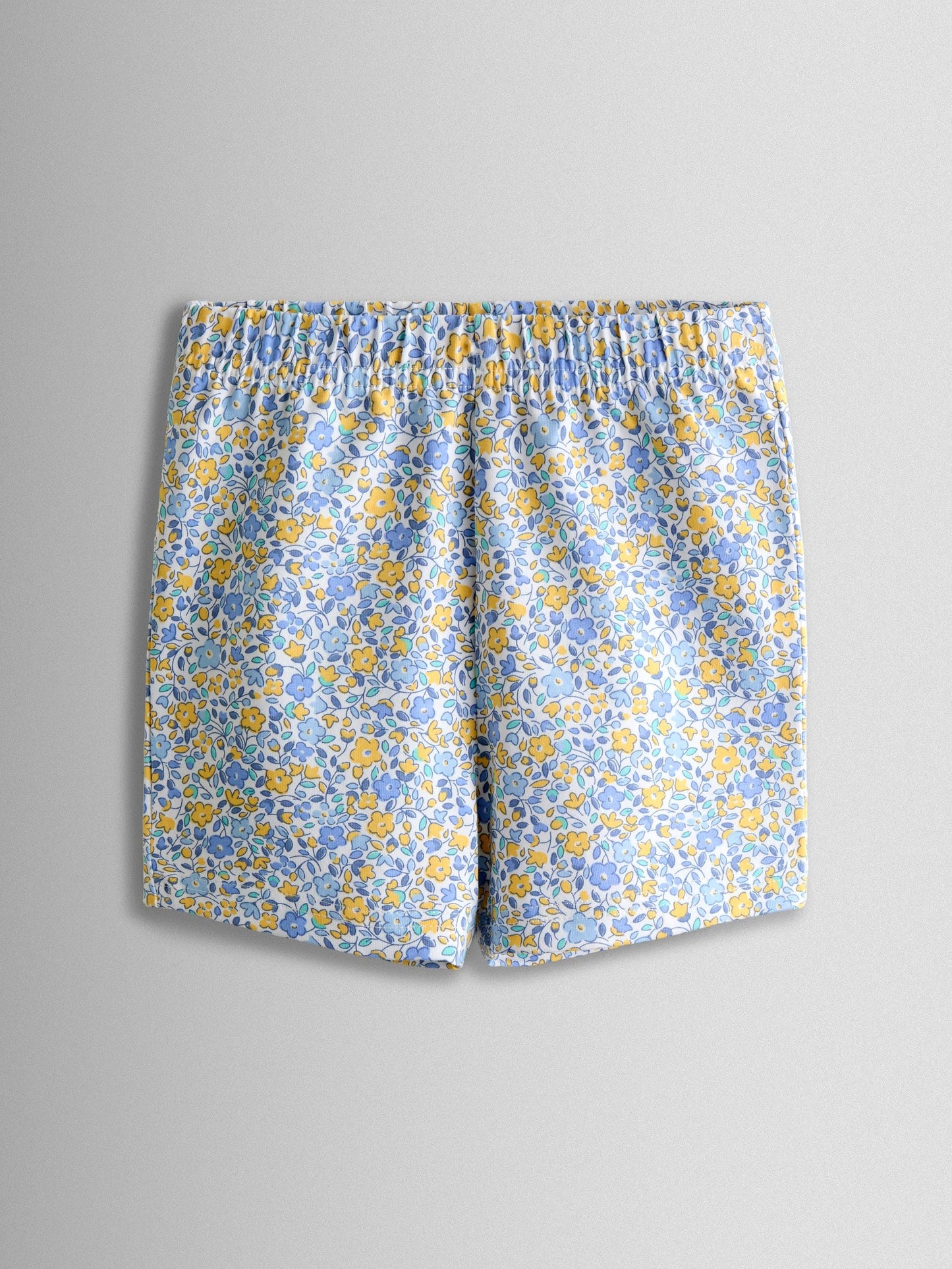 JoJo Maman Bébé Light Blue Floral 2-Pack Cycle Shorts image 2