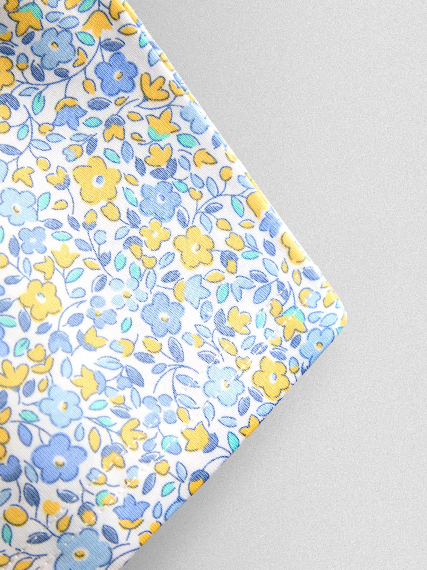 JoJo Maman Bébé Light Blue Floral 2-Pack Cycle Shorts image 6