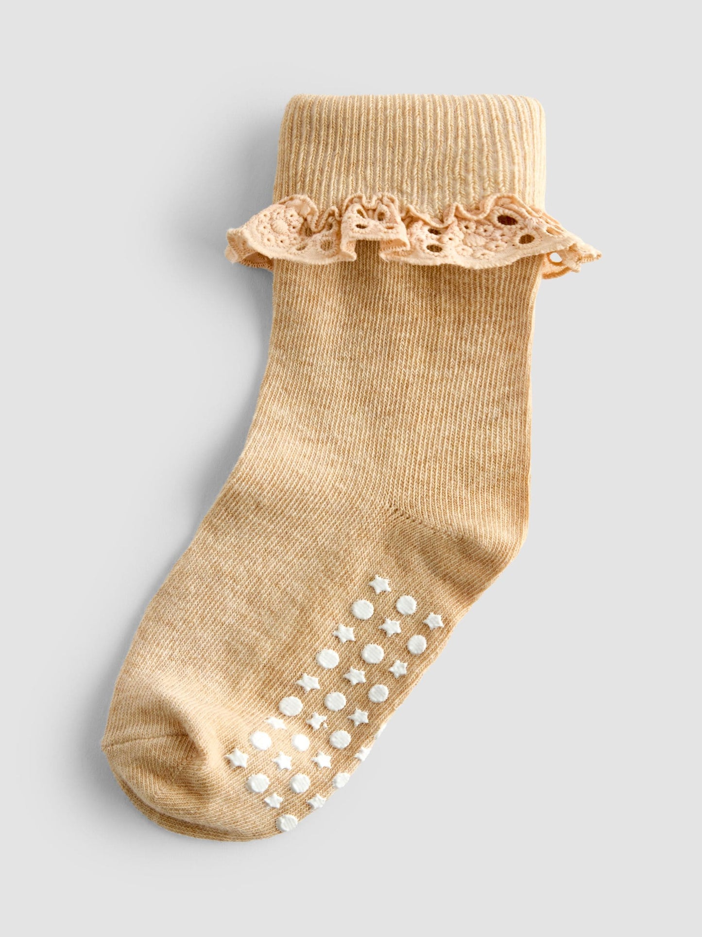 JoJo Maman Bébé Pink 3-Pack Frill Socks image 3