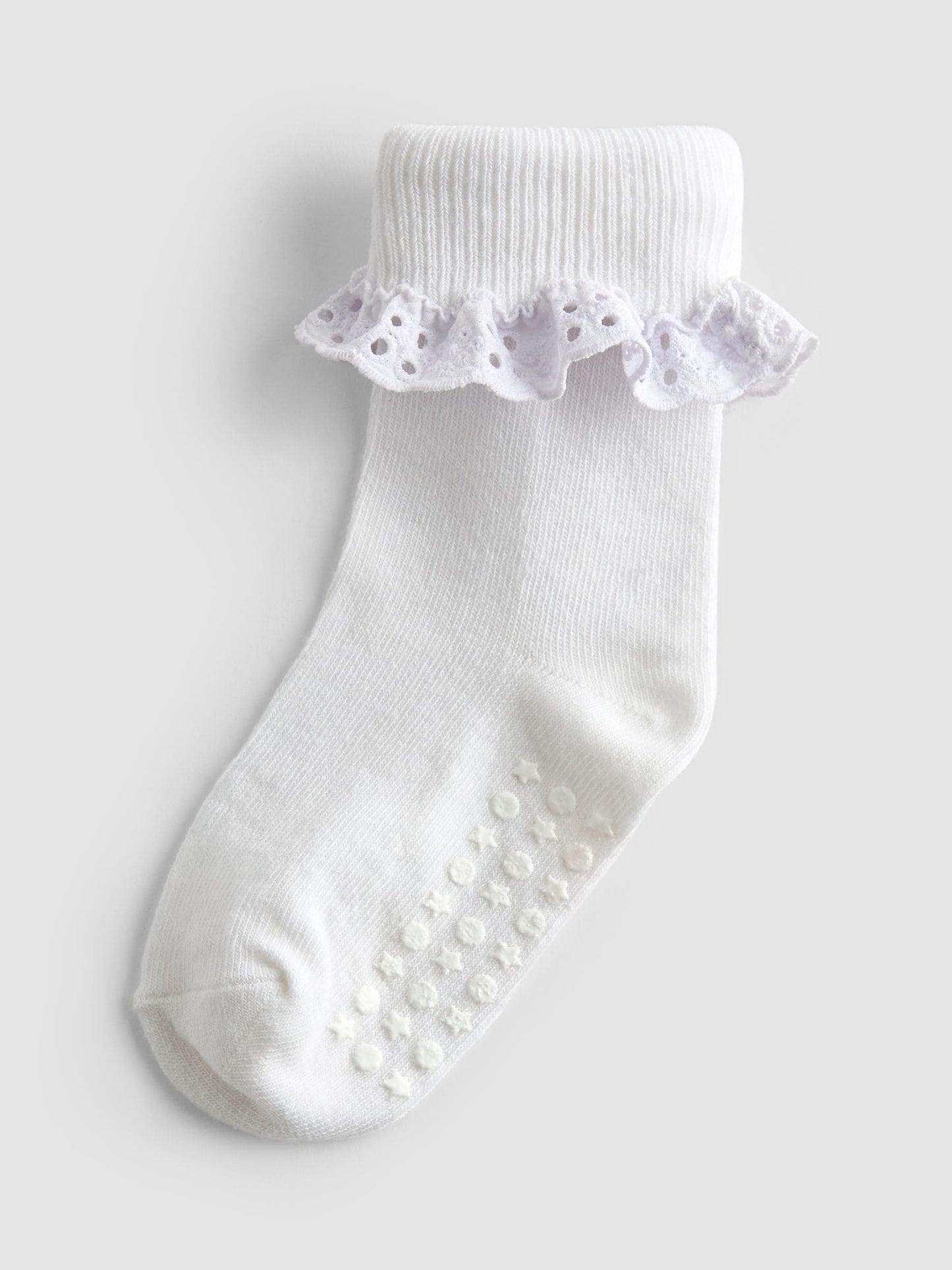JoJo Maman Bébé Pink 3-Pack Frill Socks image 4