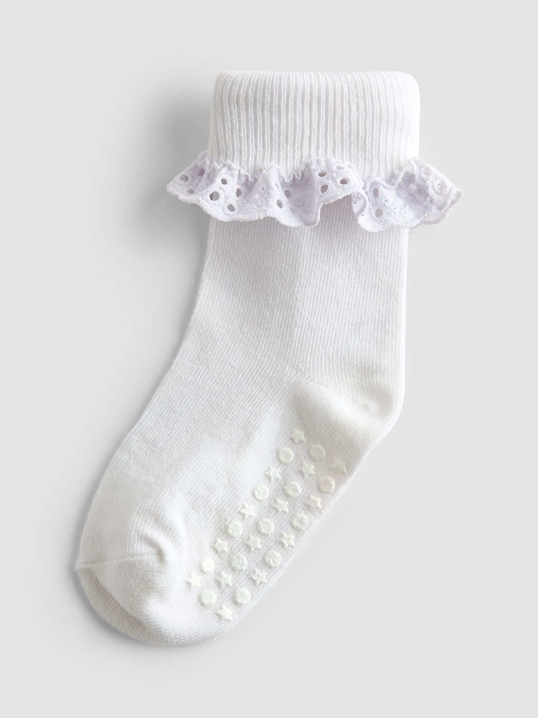 JoJo Maman Bébé Pink 3-Pack Frill Socks image 4