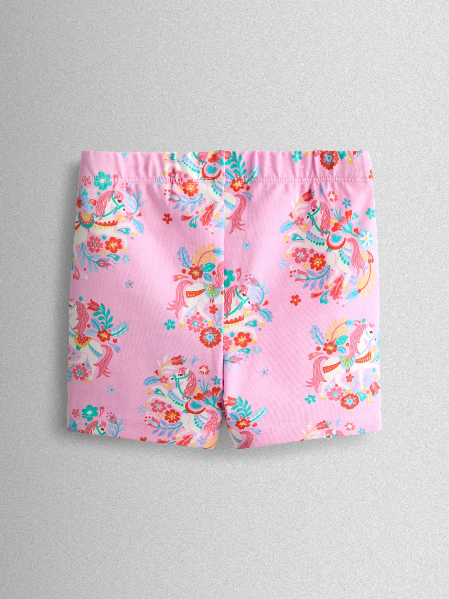 JoJo Maman Bébé Bright Pink Unicorn 2-Pack Cycle Shorts image 4