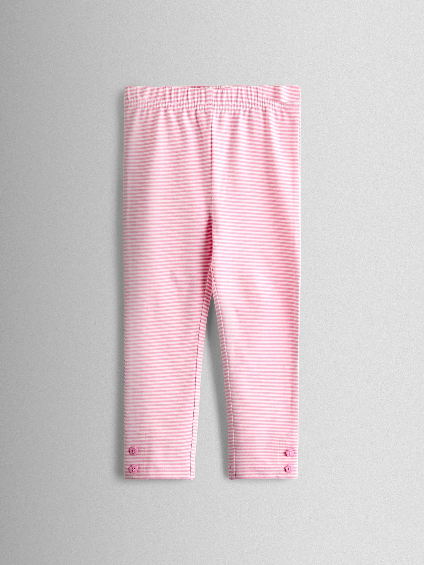 JoJo Maman Bébé Pink Ditsy 2-Pack Leggings image 2