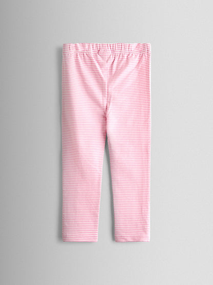JoJo Maman Bébé Pink Ditsy 2-Pack Leggings image 3