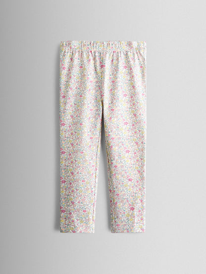 JoJo Maman Bébé Pink Ditsy 2-Pack Leggings image 4