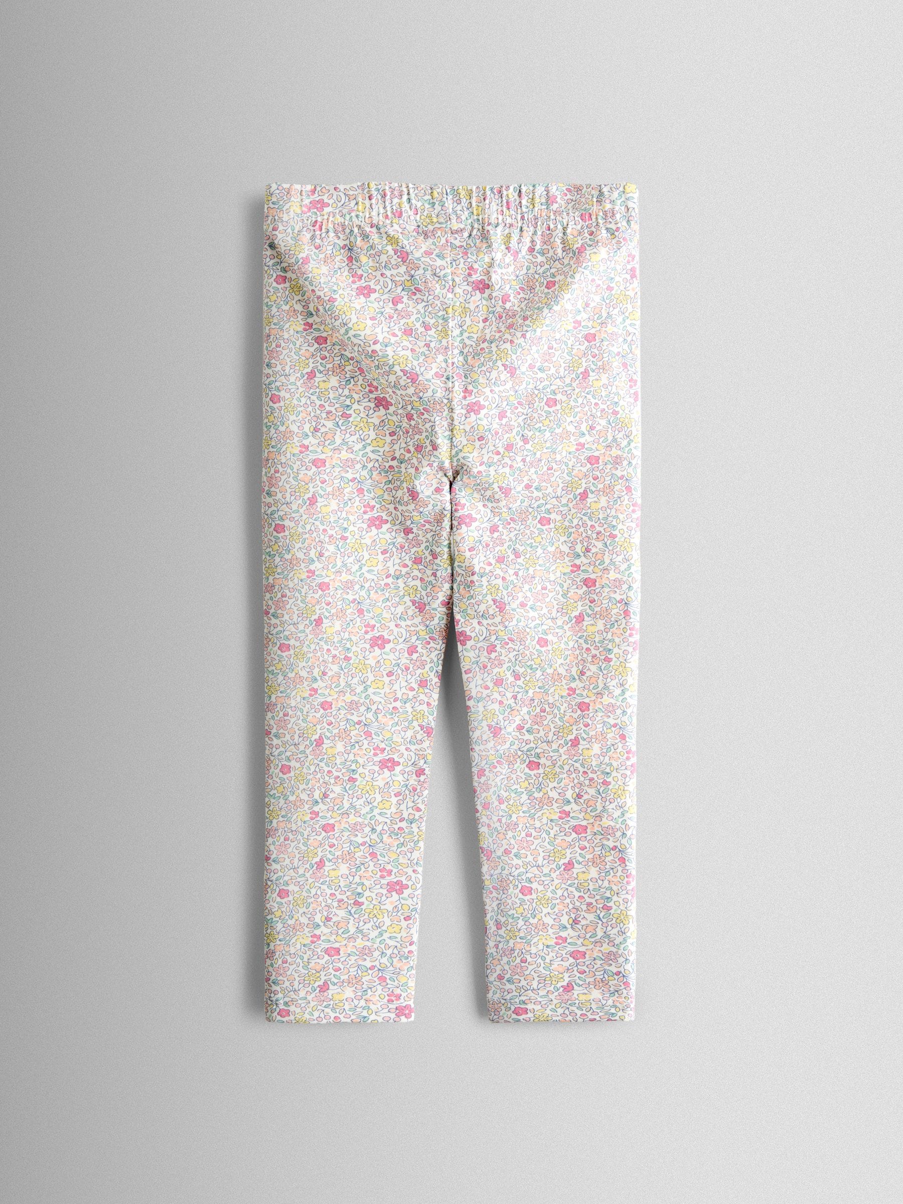 JoJo Maman Bébé Pink Ditsy 2-Pack Leggings image 5