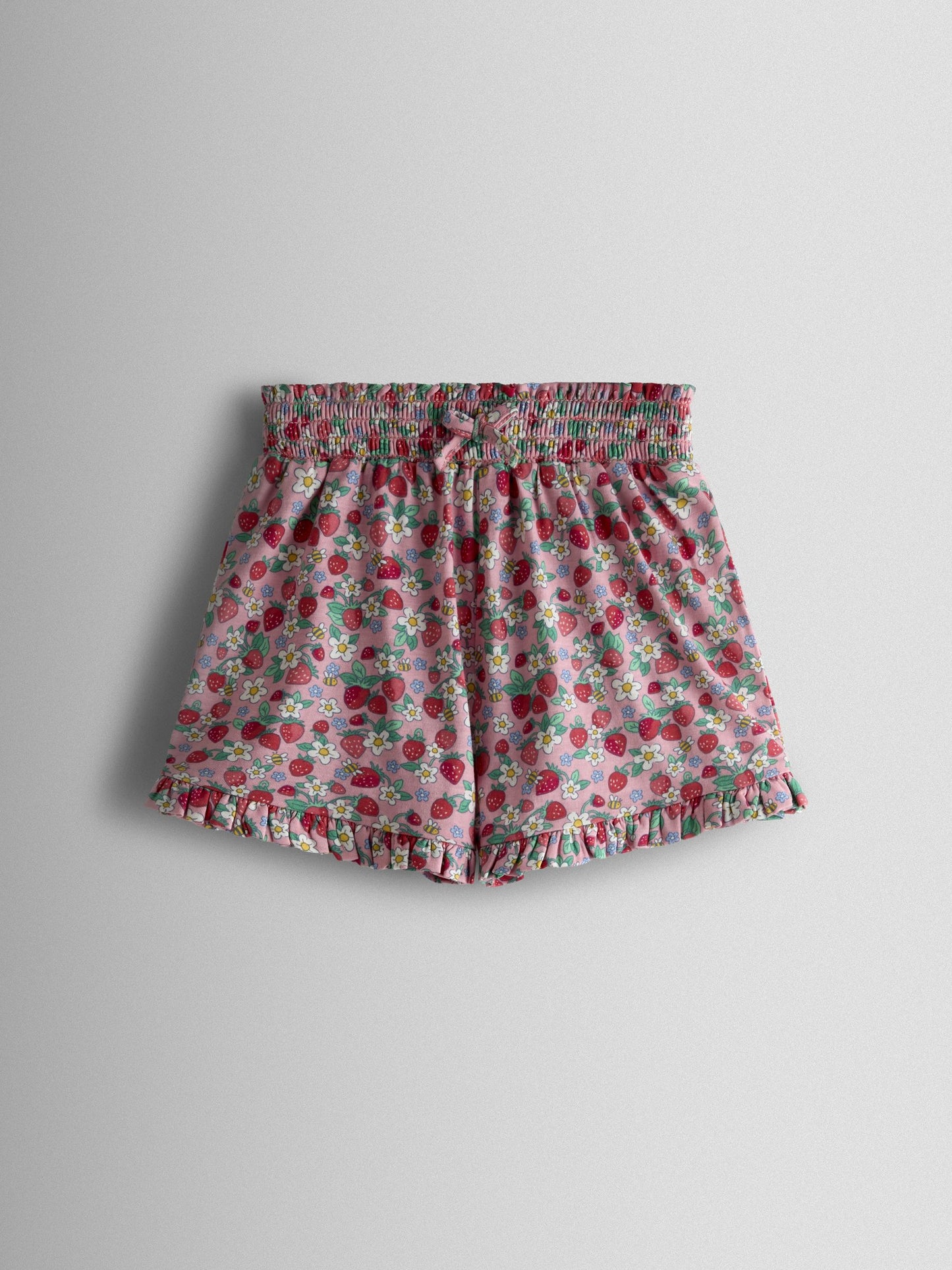 JoJo Maman Bébé Pink 2-Pack Frill Shorts image 2