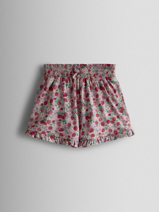 JoJo Maman Bébé Pink 2-Pack Frill Shorts image 2