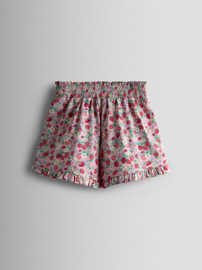 JoJo Maman Bébé Pink 2-Pack Frill Shorts image 3