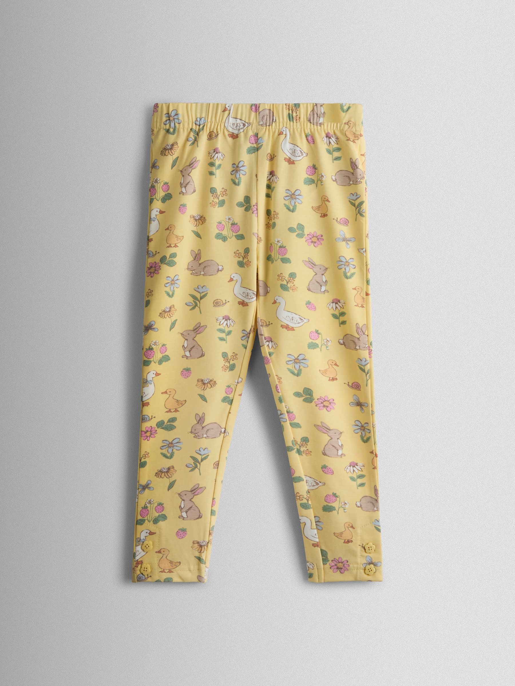 JoJo Maman Bébé Yellow 2-Pack Leggings image 4