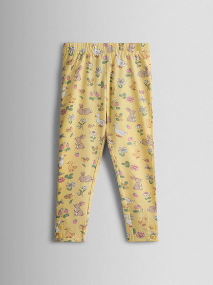 JoJo Maman Bébé Yellow 2-Pack Leggings image 4