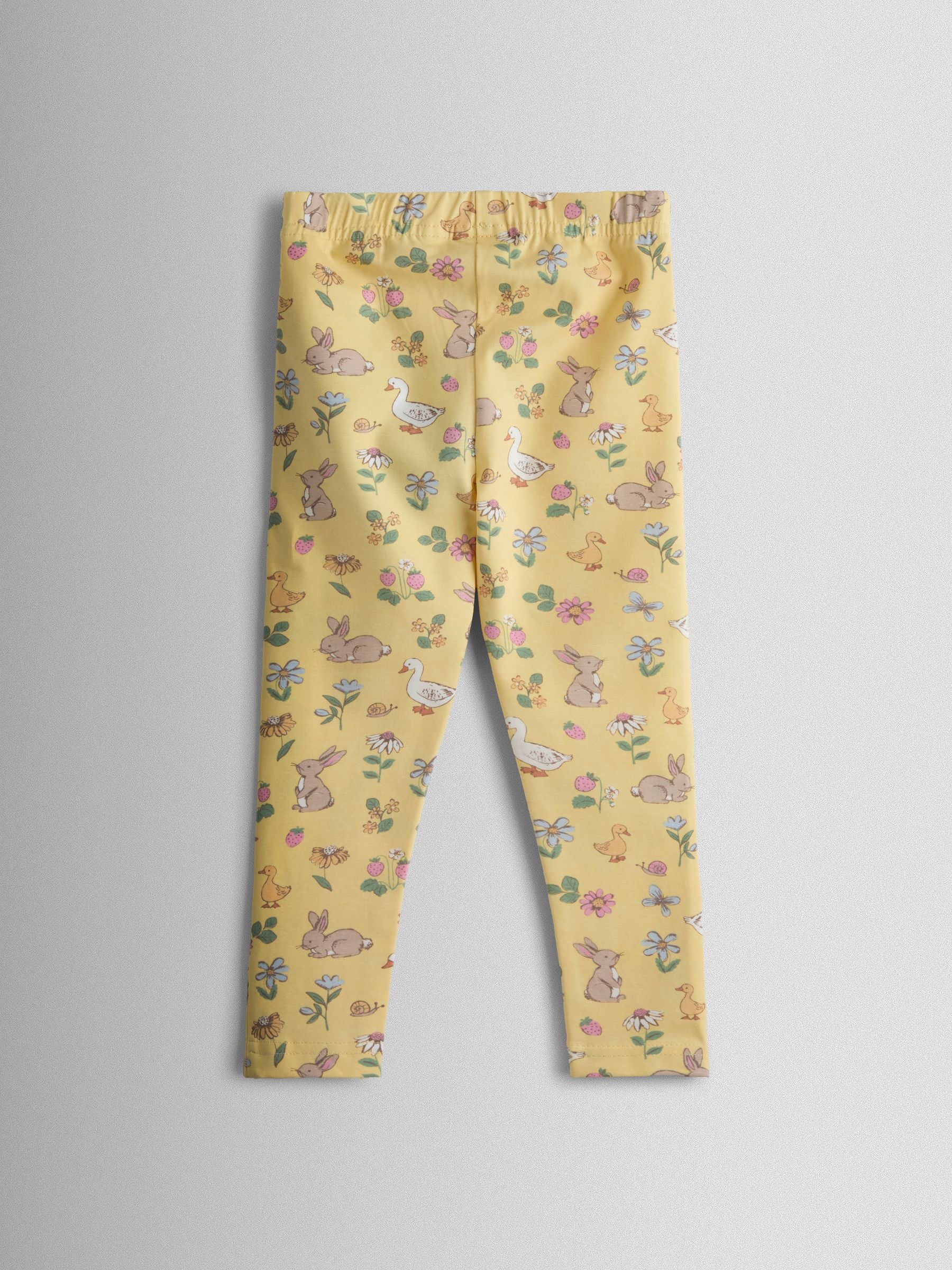 JoJo Maman Bébé Yellow 2-Pack Leggings image 5