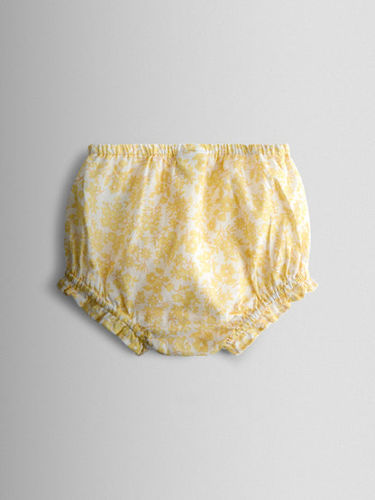 JoJo Maman Bébé Yellow Garden Floral Smocked Woven Dress image 5