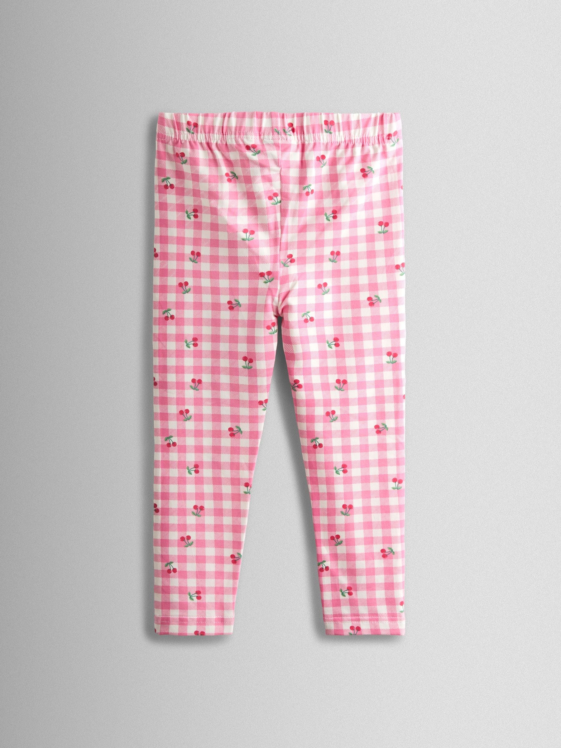JoJo Maman Bébé Pink Cherry 2-Pack Leggings image 4