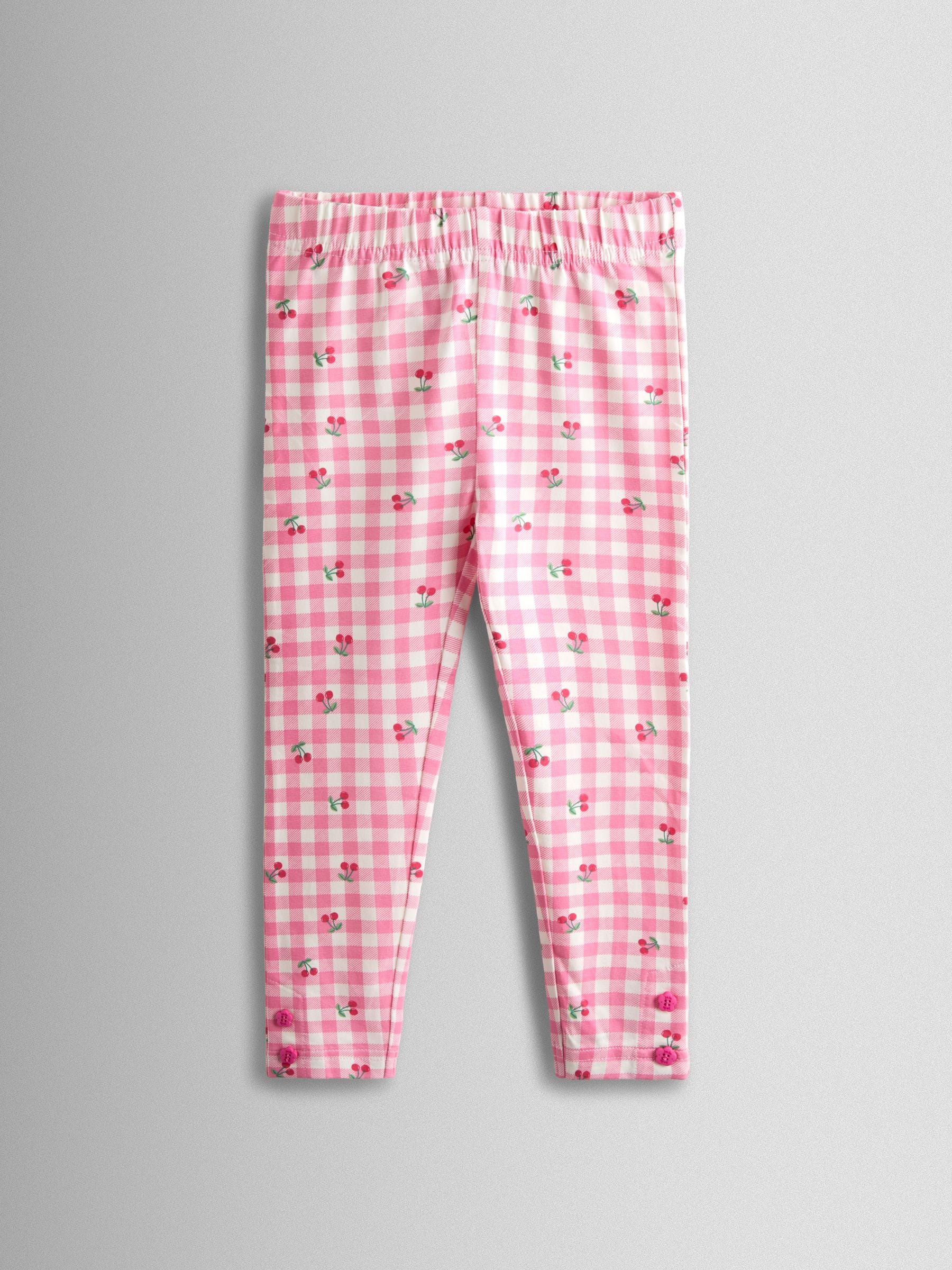 JoJo Maman Bébé Pink Cherry 2-Pack Leggings image 5