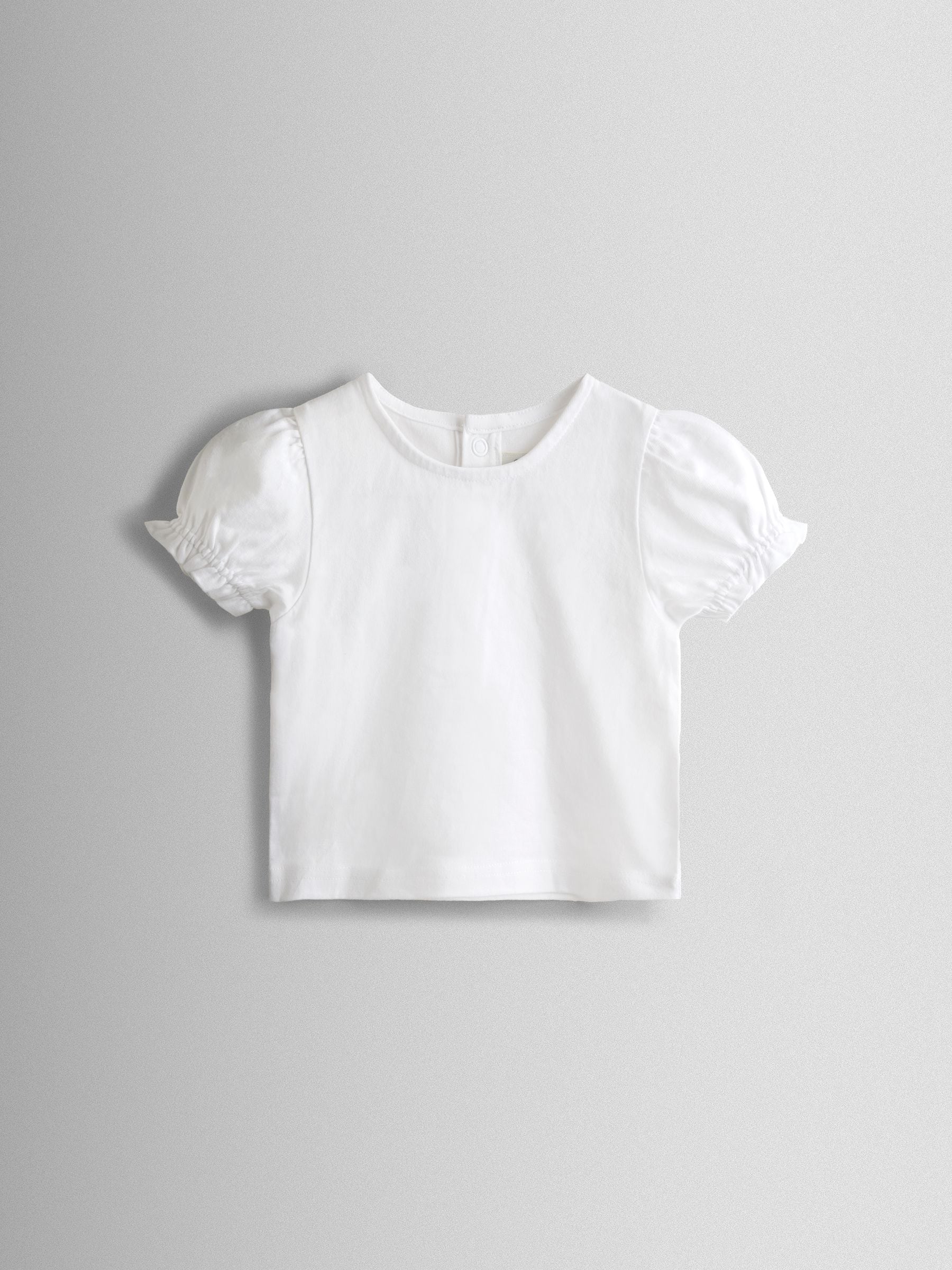 JoJo Maman Bébé White 2-Pack Pretty T-Shirts image 2