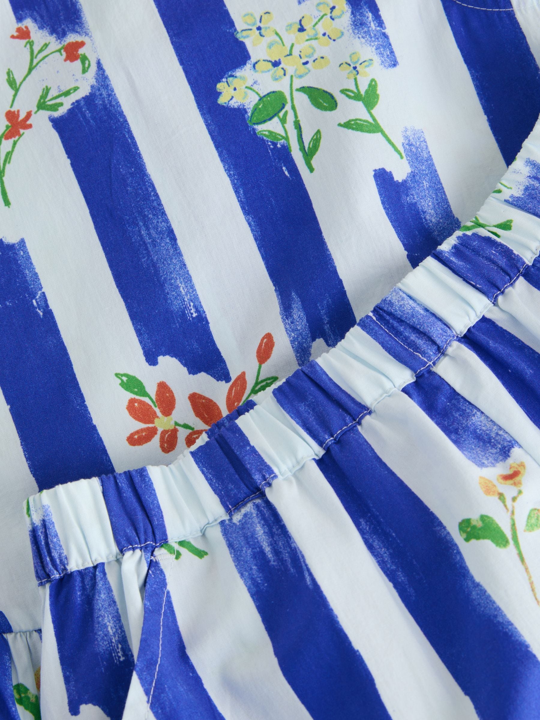 Dsiney Kidz - Blue Stripe Peplum Blouse and Shorts Set (3-16yrs) image 5