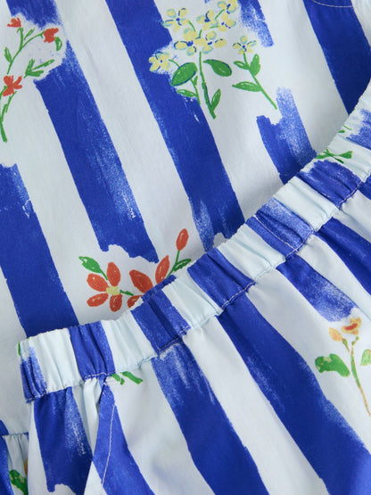 Dsiney Kidz - Blue Stripe Peplum Blouse and Shorts Set (3-16yrs) image 5
