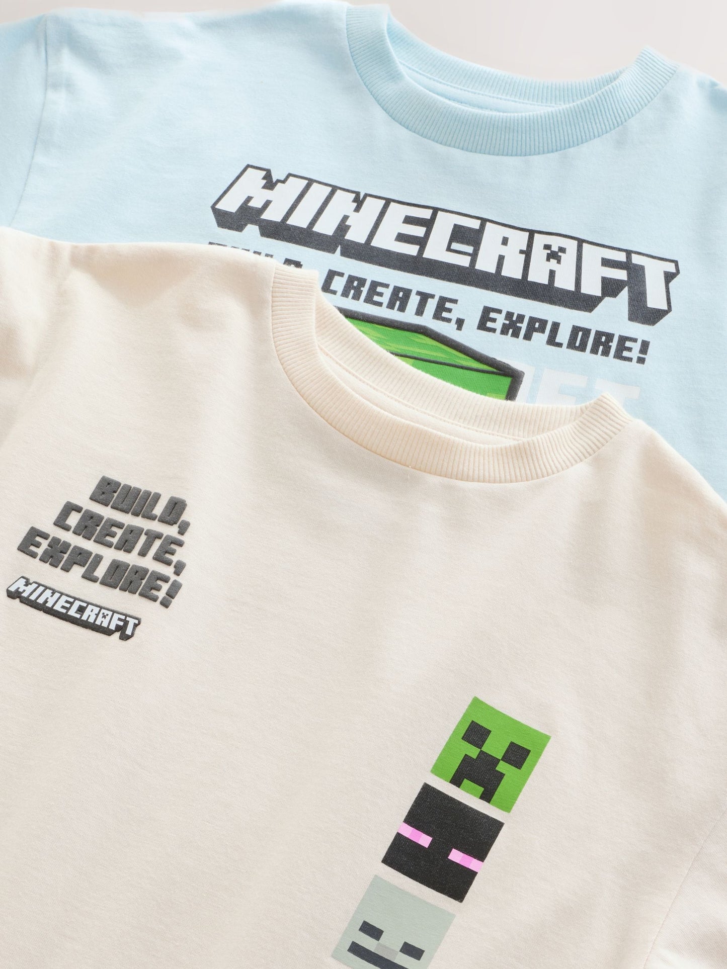 Dsiney Kidz - Light Blue/Stone 2 Pack Minecraft T-Shirt (3-16yrs) image 5