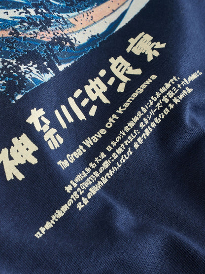 Dsiney Kidz - Blue Hokusai Wave T-Shirt (3-16yrs) image 4